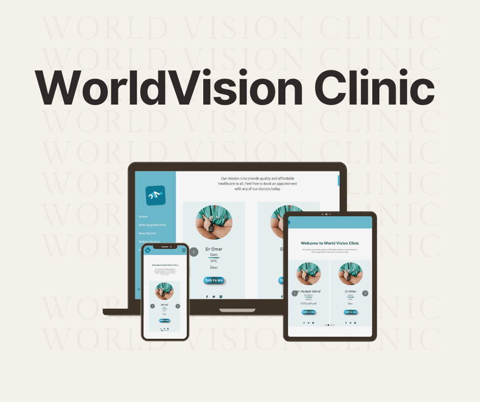 An image of the World Vision Clinic project.